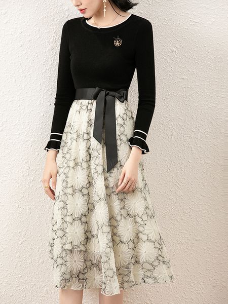 early autumn elegant dress high-end false two-piece suit gentle chic skirt womens autumn waist slimming dress, Black;gray
early autumn elegant dress high-end false two-piece suit gentle chic skirt womens autumn waist slimming dress, Black;gray