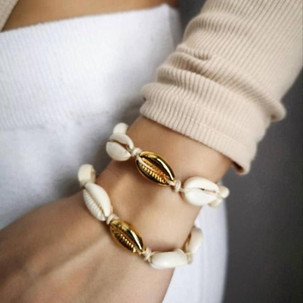 handmade shell made of alloy material bracelet adjustable boho macrame women gift strand jewelry charm bracelets, Golden;silver
handmade shell made of alloy material bracelet adjustable boho macrame women gift strand jewelry charm bracelets, Golden;silver