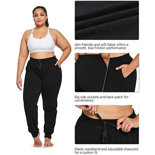 plus size women sport pants 2021 fashion breathable comfortable jogger solid color high waist ladies casual sweatpants #a women's & cap, Black;white
plus size women sport pants 2021 fashion breathable comfortable jogger solid color high waist ladies casual sweatpants #a women's & cap, Black;white