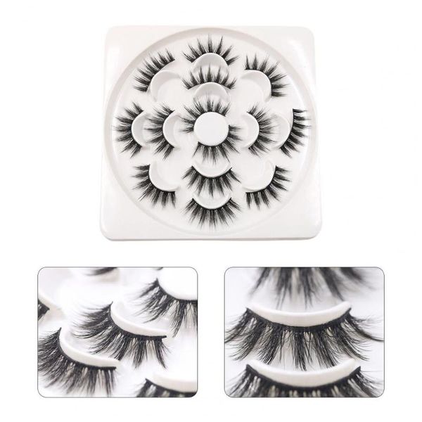 false eyelashes 7pairs fascinating comfortable to wear fiber lotus plate makeup extensions eye lashes for dressing room ey
false eyelashes 7pairs fascinating comfortable to wear fiber lotus plate makeup extensions eye lashes for dressing room ey