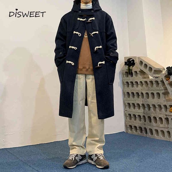 wool solid hooded korean loose long sleeve men's winter warm slim woolen coat boy, Black
wool solid hooded korean loose long sleeve men's winter warm slim woolen coat boy, Black