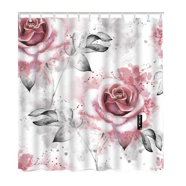 roses and leaves shower curtain watercolor floral gray pink painting decorative artwork
roses and leaves shower curtain watercolor floral gray pink painting decorative artwork