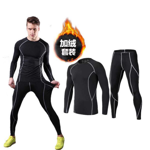 suit men's tracksuits sportswear autumn and winter plush bottomed long sleeve warm running fitness training quick dry clothes 0055, Gray
suit men's tracksuits sportswear autumn and winter plush bottomed long sleeve warm running fitness training quick dry clothes 0055, Gray