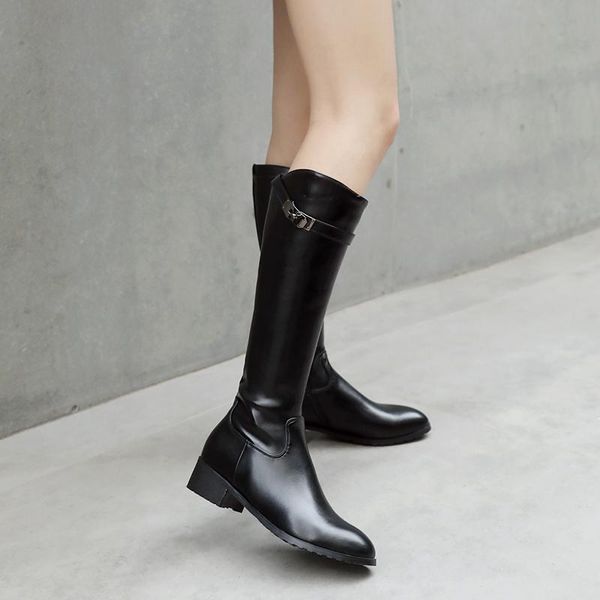 boots 2021 european women knee high knight zipper winter shoes woman bottes femme plus size 34-43, Black
boots 2021 european women knee high knight zipper winter shoes woman bottes femme plus size 34-43, Black