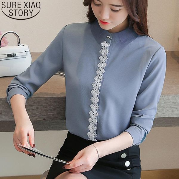 women's blouses & shirts womens and office lady blusas mujer de moda 2021 solid mesh chiffon spliced cardigan long sleeve 10241, White
women's blouses & shirts womens and office lady blusas mujer de moda 2021 solid mesh chiffon spliced cardigan long sleeve 10241, White