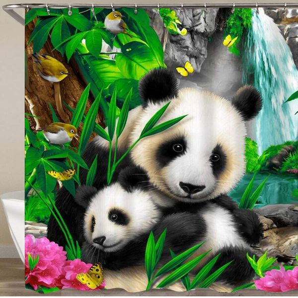 bathroom shower curtain,pandas,polyester fabric shower curtains waterproof bath curtain with 12 hooks,72 x 72 inch
bathroom shower curtain,pandas,polyester fabric shower curtains waterproof bath curtain with 12 hooks,72 x 72 inch