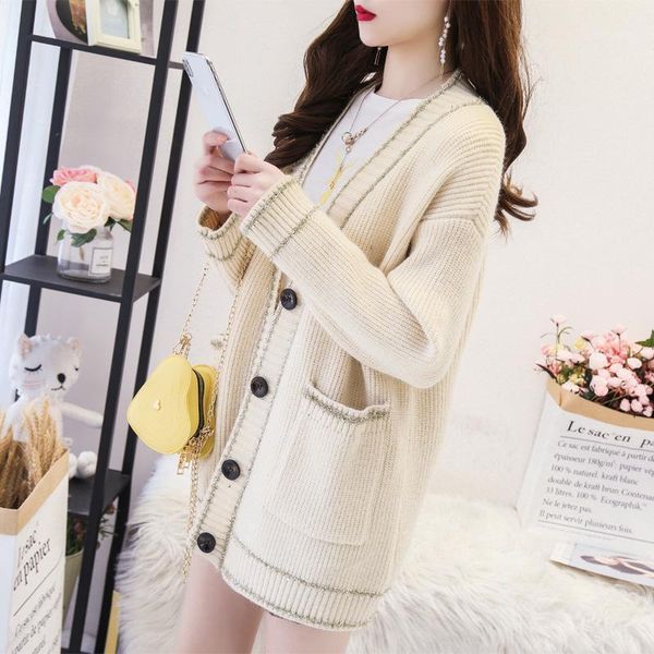 women's knits & tees 2021 ins fashion women cardigans autumn winter knit sweaters cardigan, White
women's knits & tees 2021 ins fashion women cardigans autumn winter knit sweaters cardigan, White