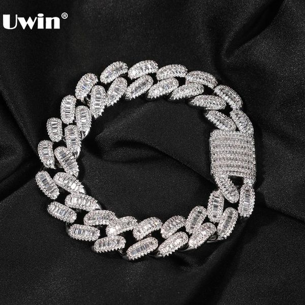 beaded, strands uwin 15mm baguette bracelets iced out miami cuban chains for men silver color copper bracelet hip hop fashion jewelry, Black
beaded, strands uwin 15mm baguette bracelets iced out miami cuban chains for men silver color copper bracelet hip hop fashion jewelry, Black