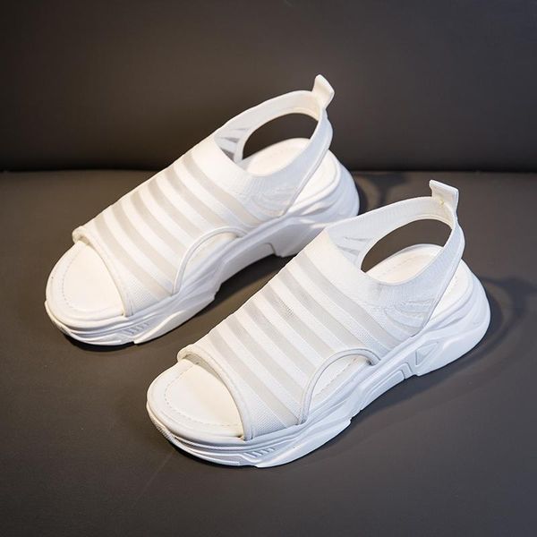 sandals summer women's muffin thick bottom fish mouth sports lace up breathable mesh casual shoes female beach, Black
sandals summer women's muffin thick bottom fish mouth sports lace up breathable mesh casual shoes female beach, Black
