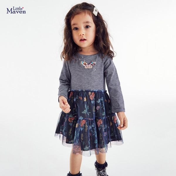 girl's dresses little maven frock for girl autumn toddler clothes striped butterfly cotton vestiods flower print tulle dress kids 2-7 y, Red;yellow
girl's dresses little maven frock for girl autumn toddler clothes striped butterfly cotton vestiods flower print tulle dress kids 2-7 y, Red;yellow
