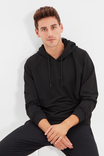 men's hoodies & sweatshirts trendyol men oversize long sleeve hooded stripe sweatshirt tmnaw22sw0074, Black
men's hoodies & sweatshirts trendyol men oversize long sleeve hooded stripe sweatshirt tmnaw22sw0074, Black