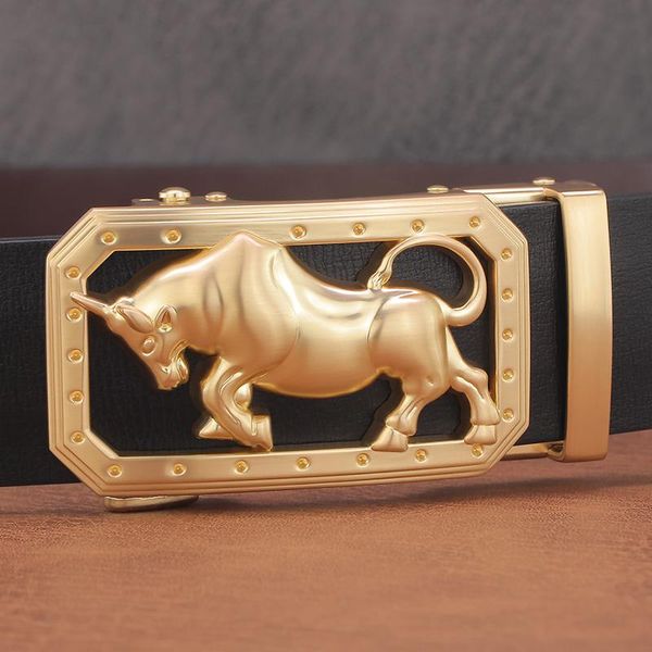 belts black bull automatic buckle elts fashion designer genuine leather famous waist strap, Black;brown
belts black bull automatic buckle elts fashion designer genuine leather famous waist strap, Black;brown