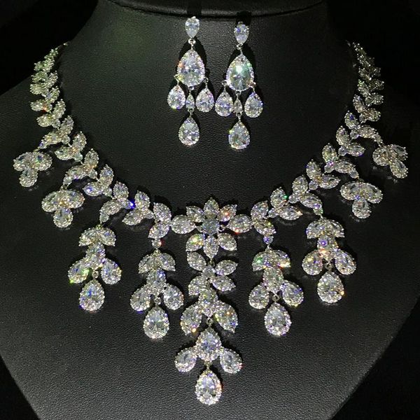 earrings & necklace cubic zirconia clear crystal heavy choker and stud jewelry set, wedding bridal dinner set, Silver
earrings & necklace cubic zirconia clear crystal heavy choker and stud jewelry set, wedding bridal dinner set, Silver