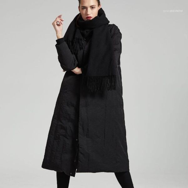 women's down & parkas 2021 autumn winter runway fashion full sleeve shawl collar black thicken warm jacket women tide1
women's down & parkas 2021 autumn winter runway fashion full sleeve shawl collar black thicken warm jacket women tide1