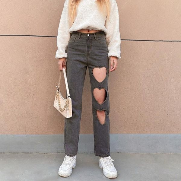 women high waist baggy jeans heart shape hollow out straight leg denim pants harajuku loose pockets long trousers women's, Blue
women high waist baggy jeans heart shape hollow out straight leg denim pants harajuku loose pockets long trousers women's, Blue