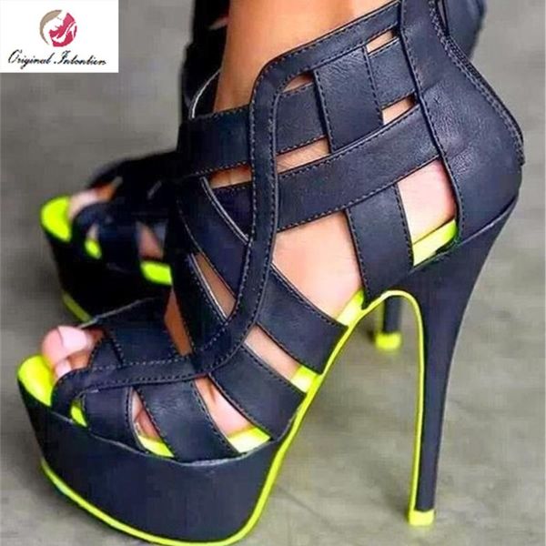 dress shoes original intention women zip sandals peep toe thin high heels dark green rose red pumps woman plus size 4-15, Black
dress shoes original intention women zip sandals peep toe thin high heels dark green rose red pumps woman plus size 4-15, Black