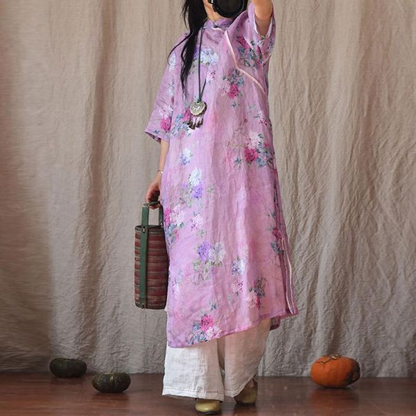 casual dresses fairynatural retro ramie ladies o-neck 2021 summer female elegant loose linen chinese style dress 4 colors, Black;gray
casual dresses fairynatural retro ramie ladies o-neck 2021 summer female elegant loose linen chinese style dress 4 colors, Black;gray