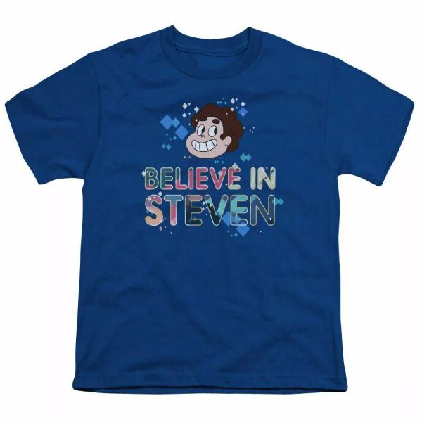 steven universe believe kids youth t shirt licensed cartoon tee royal blue, White;black
steven universe believe kids youth t shirt licensed cartoon tee royal blue, White;black