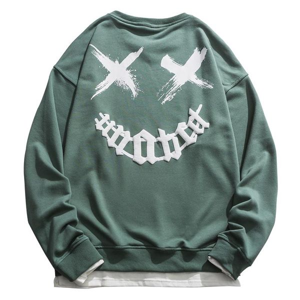 men's sweaters tide brand printing couple round neck sweater long-sleeved autumn loose cotton pullover student casual top, White;black
men's sweaters tide brand printing couple round neck sweater long-sleeved autumn loose cotton pullover student casual top, White;black