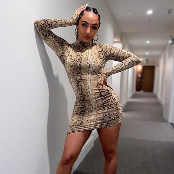 leopard snake print dress streetwear fashion bodycon backless hip mini dresses women spring autumn slim vestidos mujer casual, Black;gray
leopard snake print dress streetwear fashion bodycon backless hip mini dresses women spring autumn slim vestidos mujer casual, Black;gray