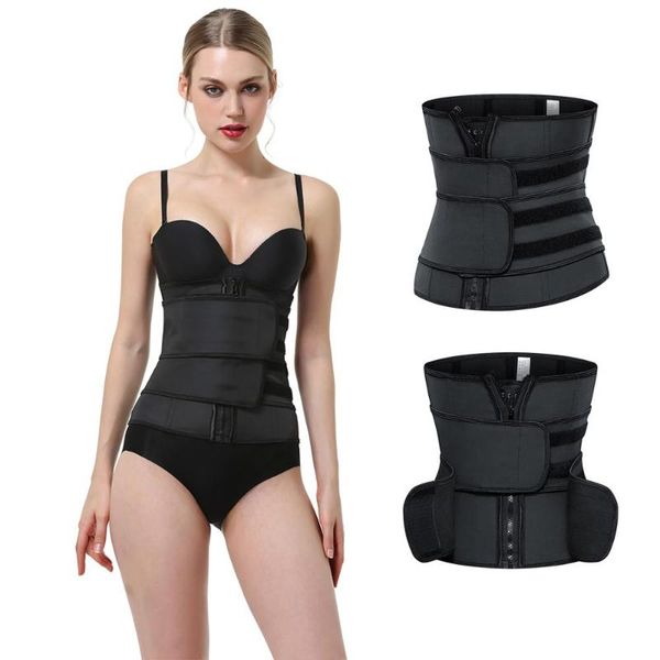 waist trainer shaper women slimming sweat belt latex support body sheath belly reducing zipper trimmer corset, Black;gray
waist trainer shaper women slimming sweat belt latex support body sheath belly reducing zipper trimmer corset, Black;gray