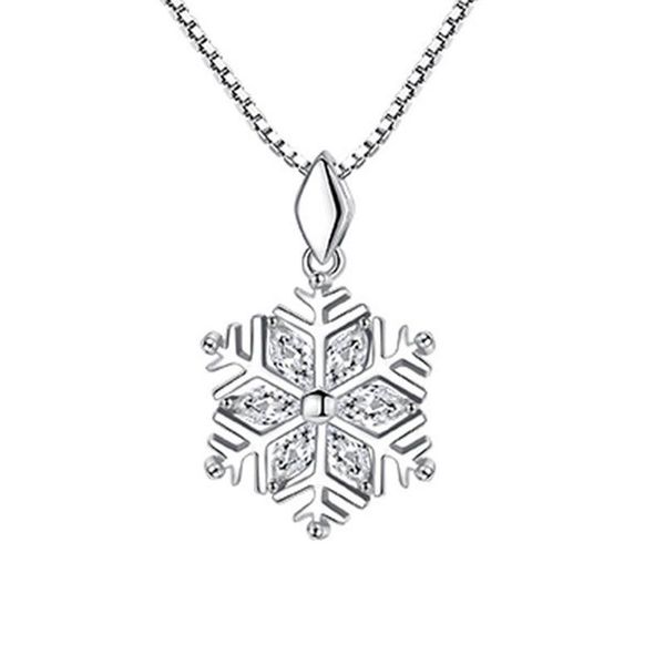 snowflake pendant women's necklace chains, Silver
snowflake pendant women's necklace chains, Silver