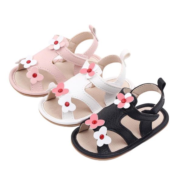 infant anti-slip flat shoes, flower pattern soft sole sandals for baby girls, white/ black/ pink, Black;red
infant anti-slip flat shoes, flower pattern soft sole sandals for baby girls, white/ black/ pink, Black;red
