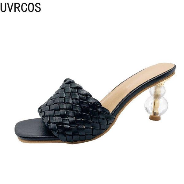women's slippers fashionable and versatile simple mature outer wear with elegant high-heeled 2021, Black
women's slippers fashionable and versatile simple mature outer wear with elegant high-heeled 2021, Black