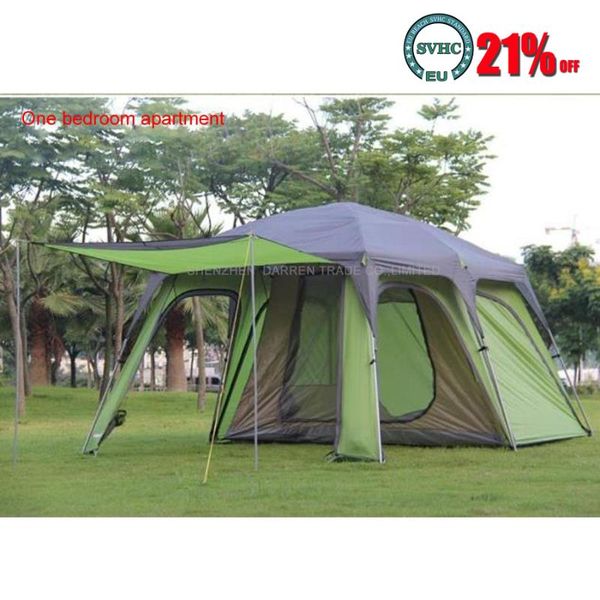 tents and shelters 1pcs ultralarge 5-8 double layer outdoor 1 living rooms 1hall family rain-proof camping tent
tents and shelters 1pcs ultralarge 5-8 double layer outdoor 1 living rooms 1hall family rain-proof camping tent