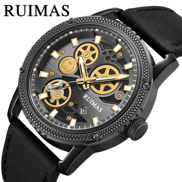 wristwatches ruimas men's watches fashion sports watch automatic luminous calendar leather waterproof quartz, Slivery;brown
wristwatches ruimas men's watches fashion sports watch automatic luminous calendar leather waterproof quartz, Slivery;brown