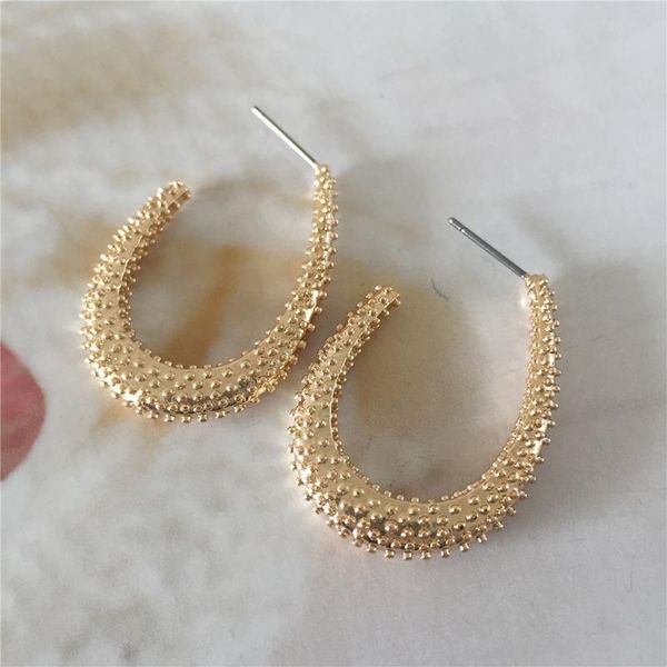 hoop & huggie trendy simple gold color rough surface earrings for women wedding party boho jewelry gift wholesale, Golden;silver
hoop & huggie trendy simple gold color rough surface earrings for women wedding party boho jewelry gift wholesale, Golden;silver