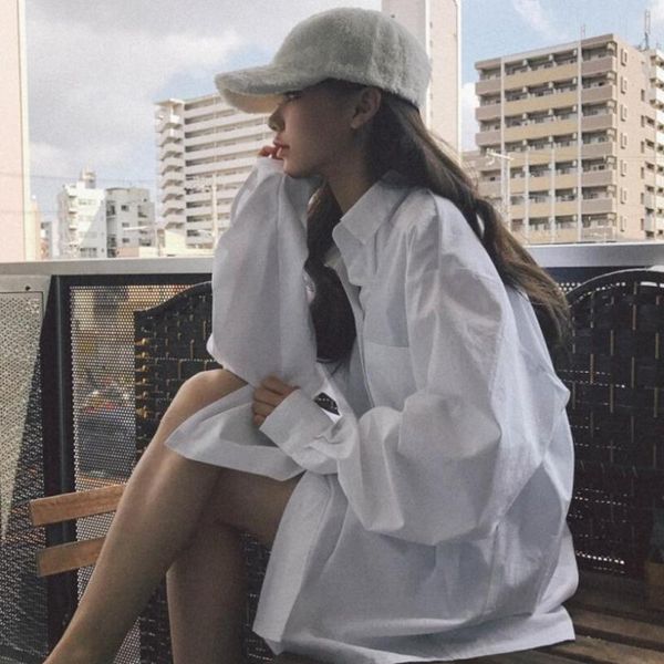 women's blouses & shirts female harajuku lapel loose white temperament autumn club women long sleeve shirt streetwear
women's blouses & shirts female harajuku lapel loose white temperament autumn club women long sleeve shirt streetwear