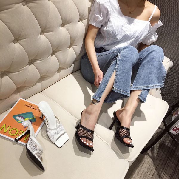 eilyken new pu square head peep toe high heel mesh slippers summer fashion slip on thin heels slides women mulestedjhdnxbn, Black
eilyken new pu square head peep toe high heel mesh slippers summer fashion slip on thin heels slides women mulestedjhdnxbn, Black