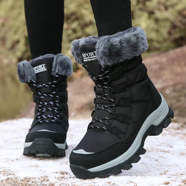 boots 2021 winter shoes fashion women warm plush mid-calf snow lace-up ladies ankle chaussures femme, Black
boots 2021 winter shoes fashion women warm plush mid-calf snow lace-up ladies ankle chaussures femme, Black