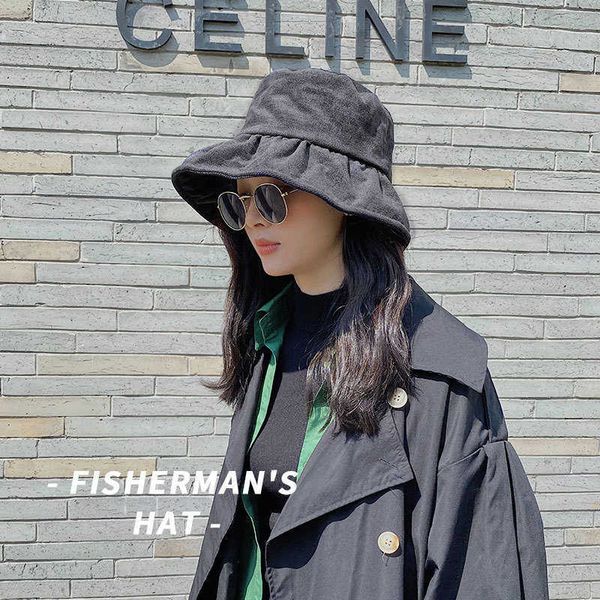 hat female corduroy fisherman hat autumn travel sunscreen sunshade korean fashion leisure versatile basin winter, Blue;gray
hat female corduroy fisherman hat autumn travel sunscreen sunshade korean fashion leisure versatile basin winter, Blue;gray