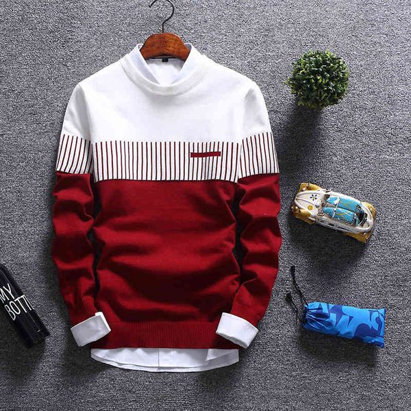 men's sweaters mens autumn winter knitted round collar sweater men long sleeve striped solid slim fit male pullover fashion hv6k, White;black
men's sweaters mens autumn winter knitted round collar sweater men long sleeve striped solid slim fit male pullover fashion hv6k, White;black