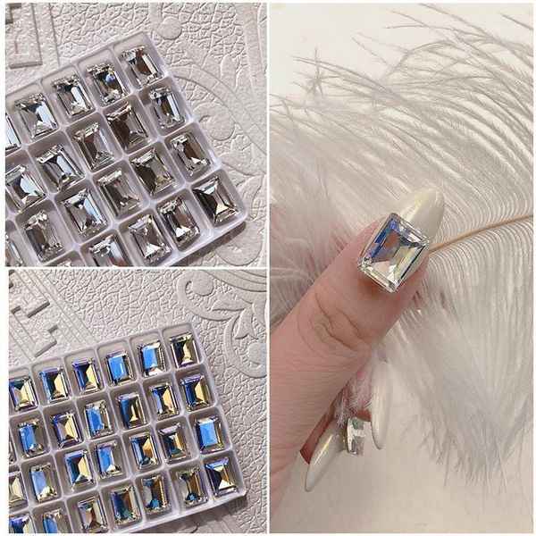 30pcs rectangular nail art rhinestone accessories sharp bottom crystal k9 glass stone fashion 3d fingernail diy decoration1, Silver;gold
30pcs rectangular nail art rhinestone accessories sharp bottom crystal k9 glass stone fashion 3d fingernail diy decoration1, Silver;gold