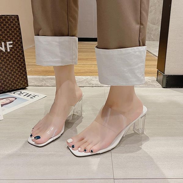 sandals 2021 women pvc jelly crystal heel transparent clear high heels summer pumps shoes size 41- 42, Black
sandals 2021 women pvc jelly crystal heel transparent clear high heels summer pumps shoes size 41- 42, Black