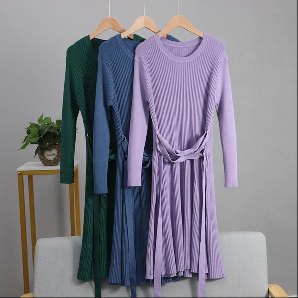 long knit womens dress maxi women bandage sweater autumn winter o neck sleeve a line female girl noodle dresses, Black;gray
long knit womens dress maxi women bandage sweater autumn winter o neck sleeve a line female girl noodle dresses, Black;gray