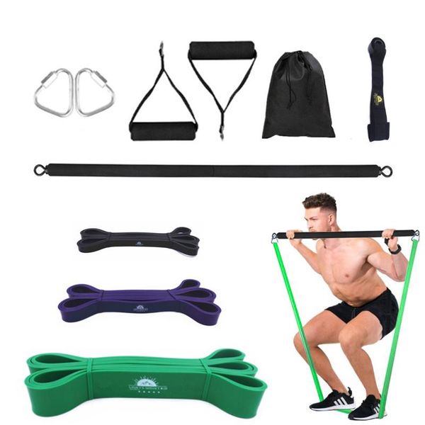 resistance bands portable bar set with rubber band for home gym pilates fitness crossfit stength training full body workout equipment
resistance bands portable bar set with rubber band for home gym pilates fitness crossfit stength training full body workout equipment