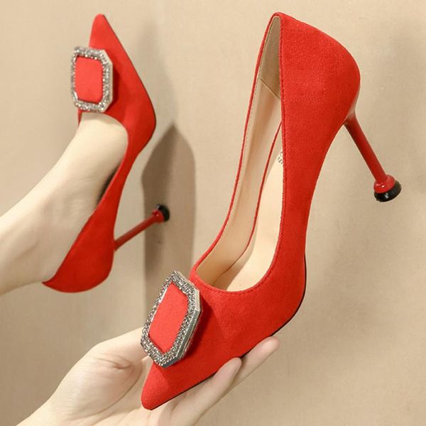 dress shoes 2021 plus size 33-42 women 9.5 6.5 cm high heels pumps lady crystal valentine low luxury red escarpins wedding, Black
dress shoes 2021 plus size 33-42 women 9.5 6.5 cm high heels pumps lady crystal valentine low luxury red escarpins wedding, Black