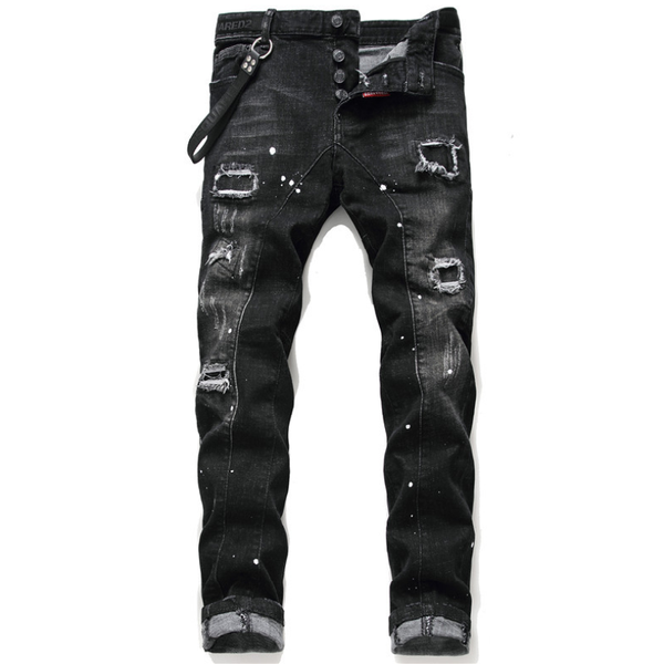 men's jeans trendy european russian pants design cool slim denim trousers blue hole
men's jeans trendy european russian pants design cool slim denim trousers blue hole