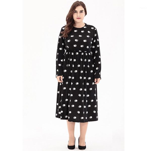 casual dresses women spring autumn dress o neck long sleeve plus size 6xl a-line black, Black;gray
casual dresses women spring autumn dress o neck long sleeve plus size 6xl a-line black, Black;gray