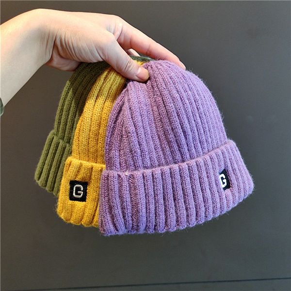 cute candy color knitted cold man warm autumn winter simple versatile letter wool hat children, Yellow
cute candy color knitted cold man warm autumn winter simple versatile letter wool hat children, Yellow