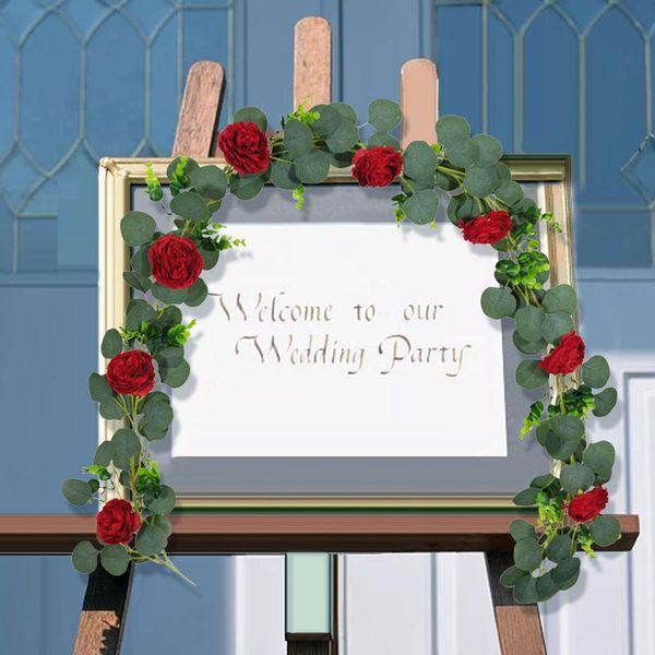 decorative flowers & wreaths artificial rose vine hanging for wall decoration rattan fake plants leaves garland romantic wedding home
decorative flowers & wreaths artificial rose vine hanging for wall decoration rattan fake plants leaves garland romantic wedding home