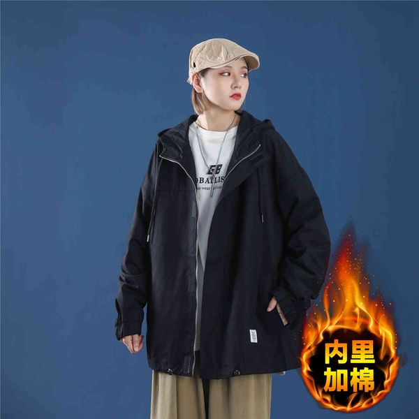 women's down & parkas 2021 winter jacket hooded windbreaker female long sleeve casual jackets zipper thicken warm fleece coat oute, Black
women's down & parkas 2021 winter jacket hooded windbreaker female long sleeve casual jackets zipper thicken warm fleece coat oute, Black