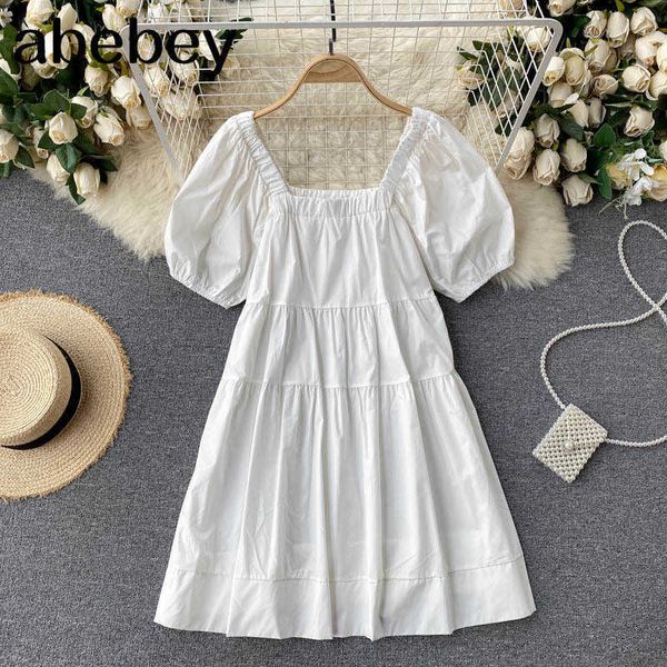 women sweet french dress elastic ruched square collar short sleeve a-line dresses summer casual streetwear midi dress 210715, Black;gray
women sweet french dress elastic ruched square collar short sleeve a-line dresses summer casual streetwear midi dress 210715, Black;gray