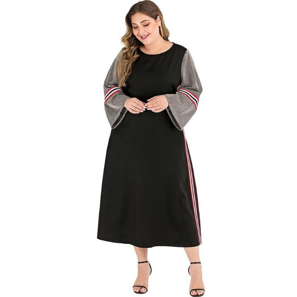 plus size dresses preppy style casual dress autumn women flare sleeve straight contrast color 2021 streetwear large, Black
plus size dresses preppy style casual dress autumn women flare sleeve straight contrast color 2021 streetwear large, Black