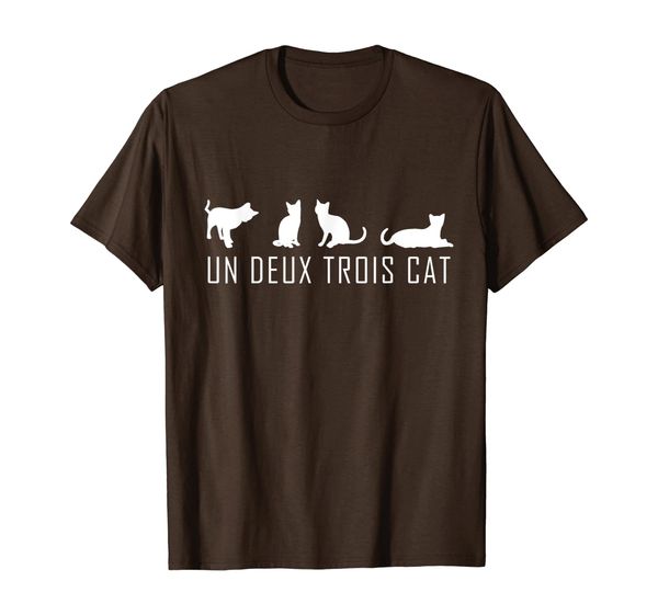cute french gifts pun cat lovers tees - un deux trois cat t-shirt, White;black
cute french gifts pun cat lovers tees - un deux trois cat t-shirt, White;black