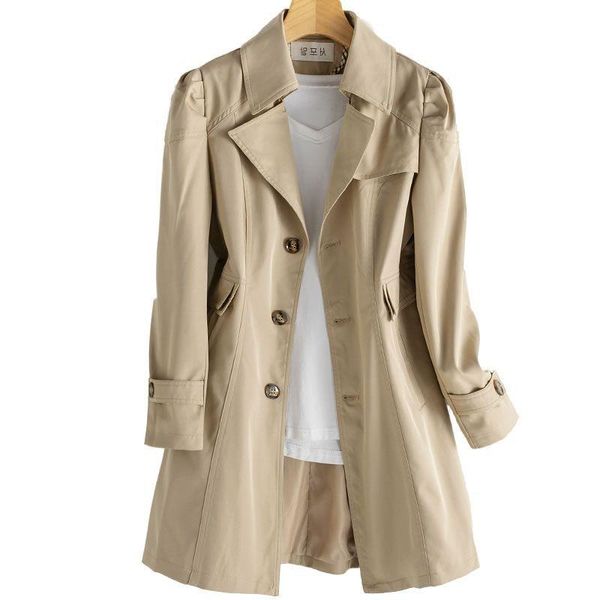 women's trench coats spring autumn coat casual slim single breasted outerwear long windbreaker plus size 5xl overcoat femmino, Tan;black
women's trench coats spring autumn coat casual slim single breasted outerwear long windbreaker plus size 5xl overcoat femmino, Tan;black